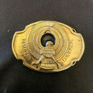 Harley Davidson gold plated belt buckle